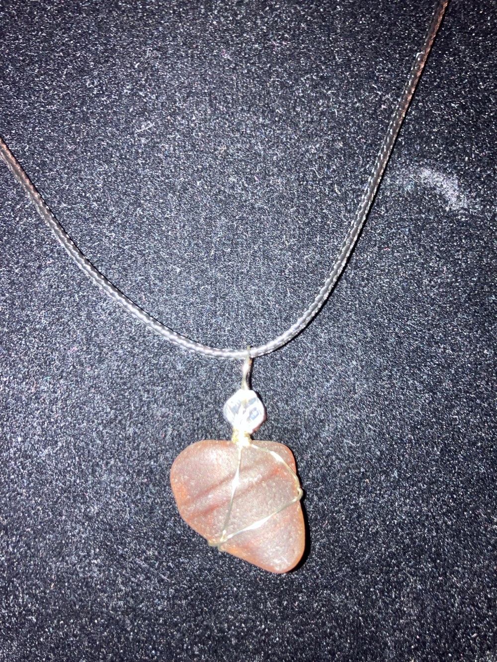 #124 handmade seaglass pendant necklace